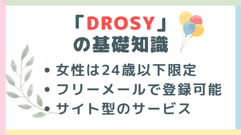 DROSYの基礎知識